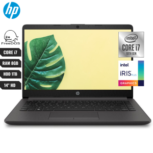 LAPTOP HP 240 G8 INTEL CORE I7 1065G (10MA) 8GB 1TB 14" FREEDOS ESPA?OL GREY - 2K2W4LT#ABM